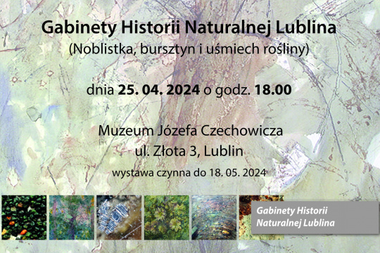Gabinety Historii Naturalnej Lublina baner reklamowy.